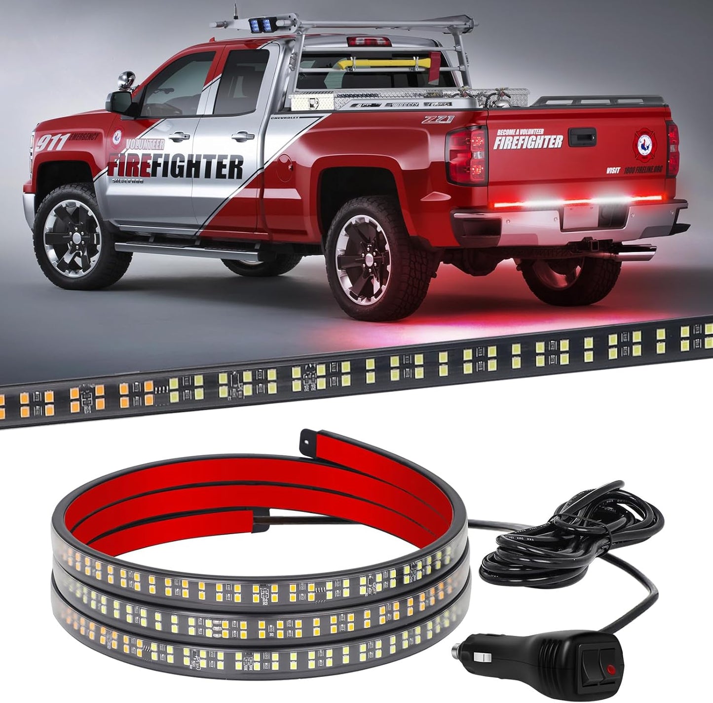60 inch Truck Tailgate Emergency Lights Strip for Safety Use