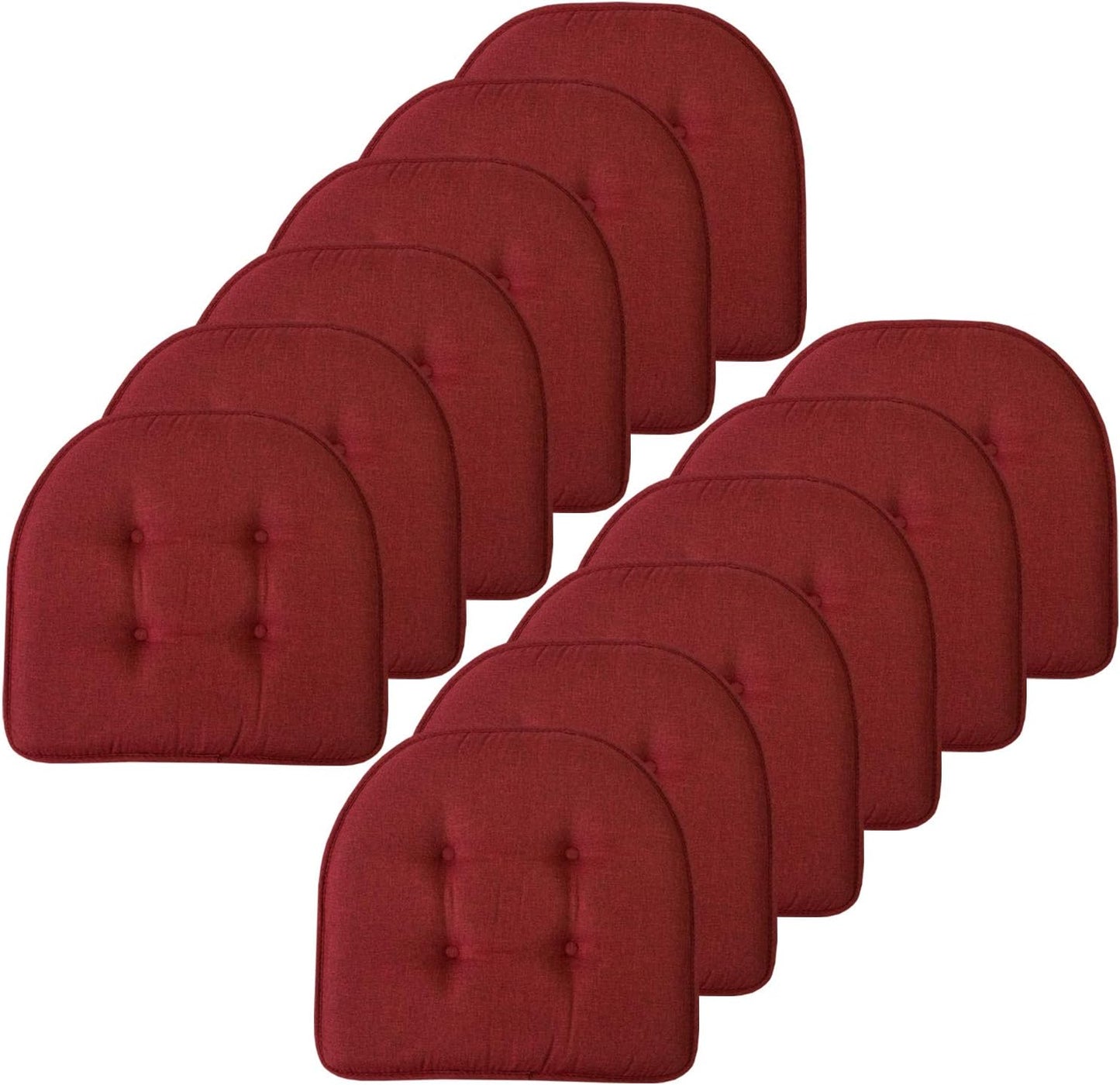 Sweet Home Collection Memory Foam Chair Cushion U-Shaped 17in x 16in