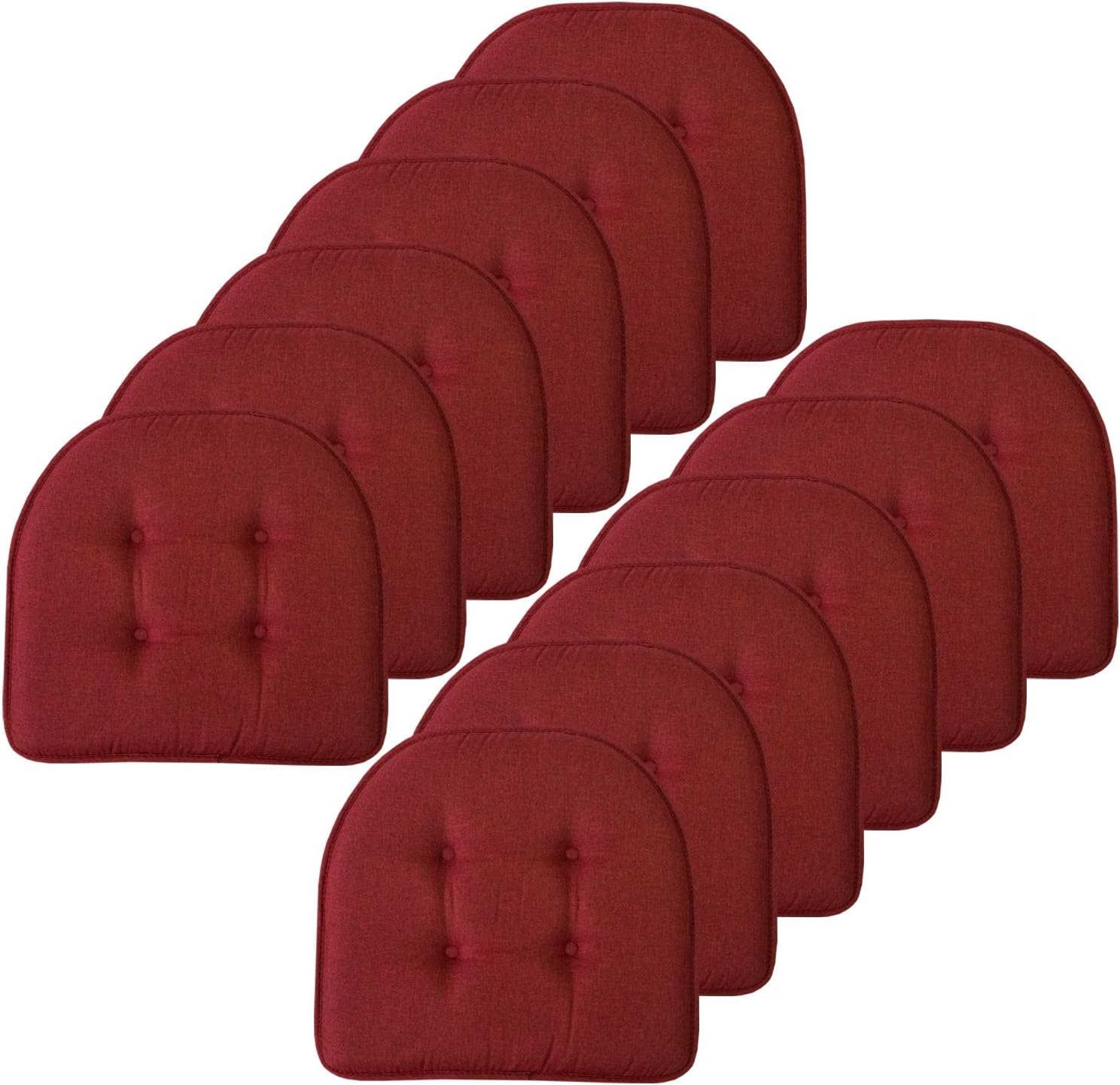 Sweet Home Collection Memory Foam Chair Cushion U-Shaped 17in x 16in