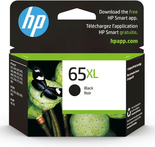 HP 65XL Black Ink Cartridge | High-Yield Performance