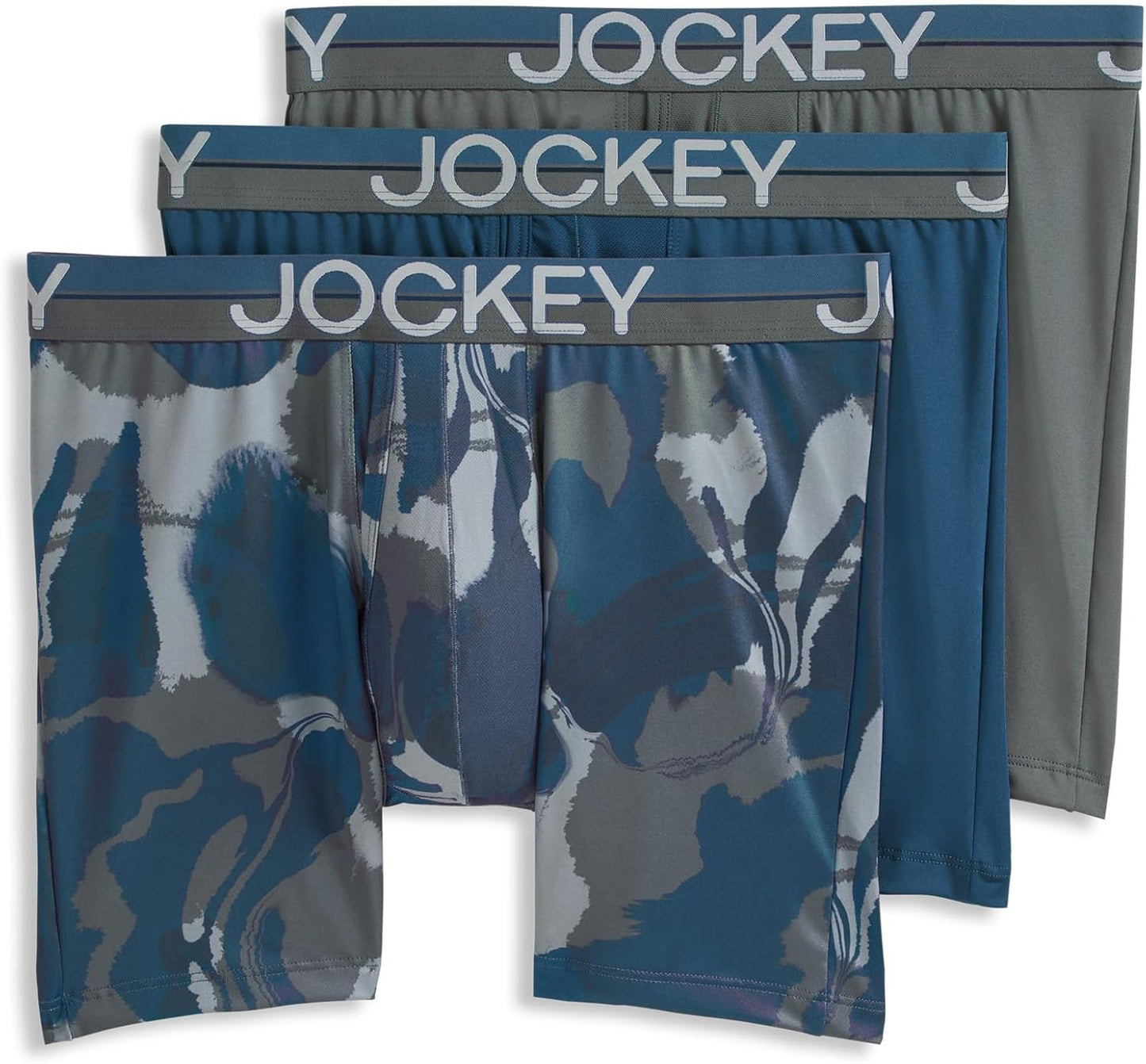 Jockey Men's Underwear Infinite Cool Microfiber Stretch Boxer Briefs