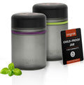 ONGROK Glass Storage Jar Set - UV Resistant and Airtight Design