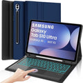 Touchpad Galaxy Tab S10/S9/S8 Ultra Keyboard Case - 7 Color Backlit