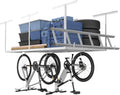 Overhead Garage Storage Rack 4x8 - Heavy Duty Ceiling Organizer