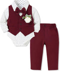 Baby Boy Suit Set 5Pcs Infant Gentleman Outfit - Classic Formal Look