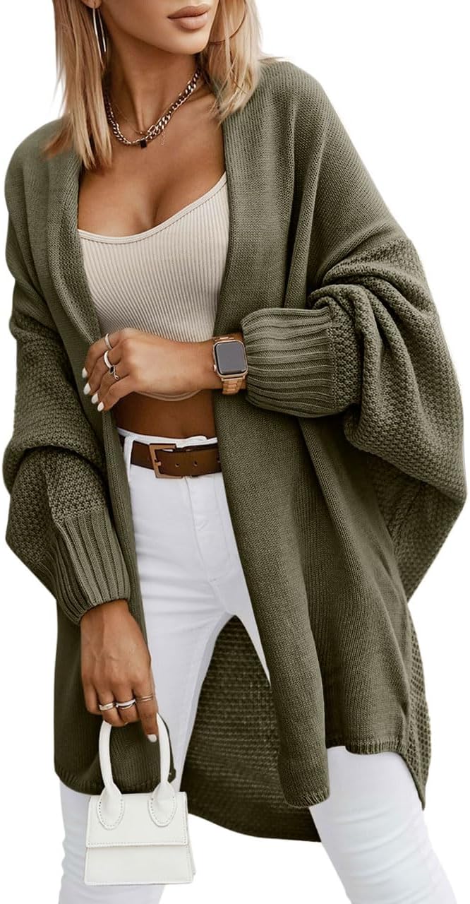 Miladusa Oversized Cardigans for Women - Trendy Fall Fashion