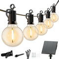 Minetom Outdoor Solar String Lights - 58 Ft Patio Globe Lights