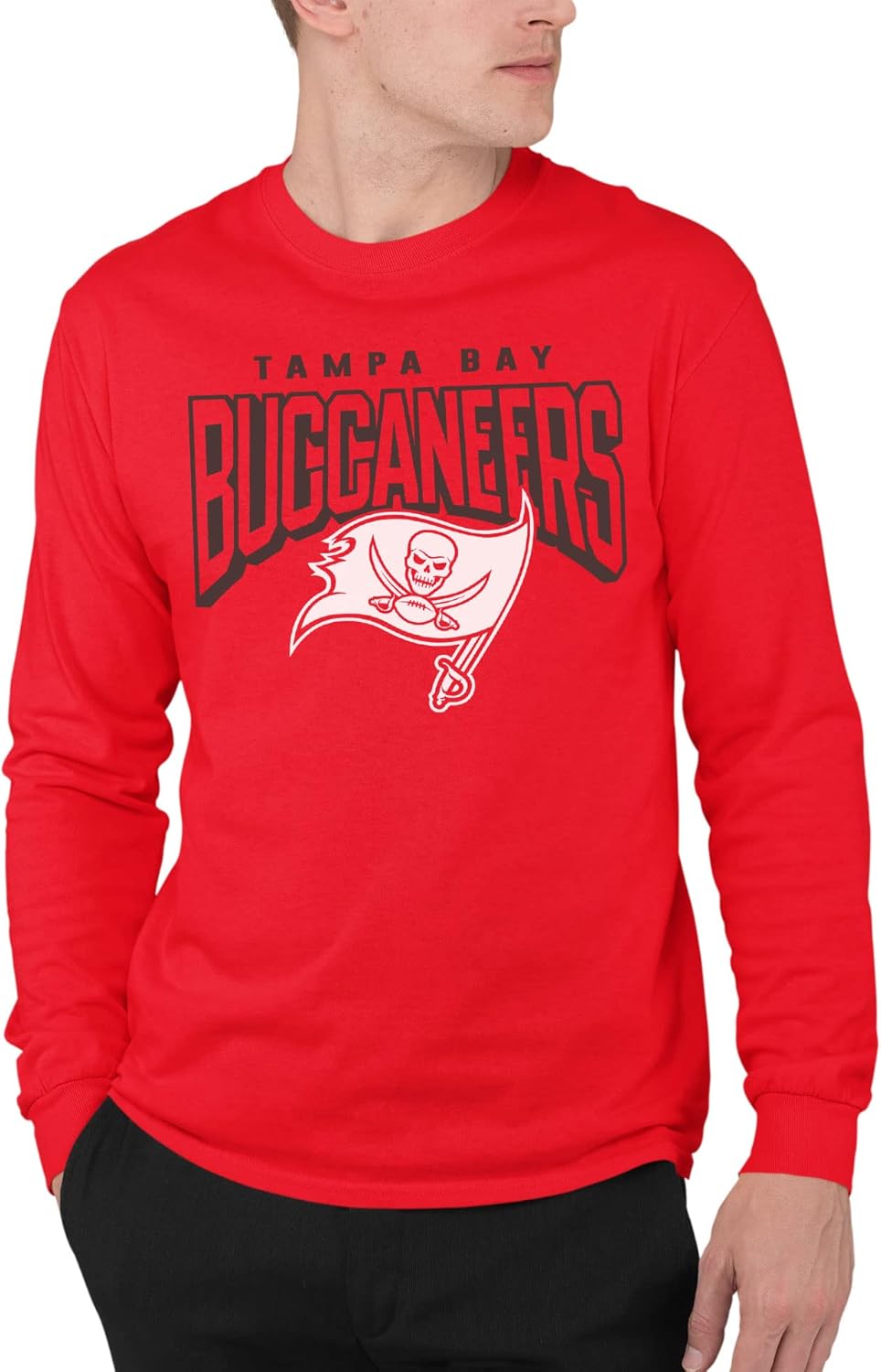Tampa Bay Buccaneers Long Sleeve Fan Shirt - Bold Logo Tee