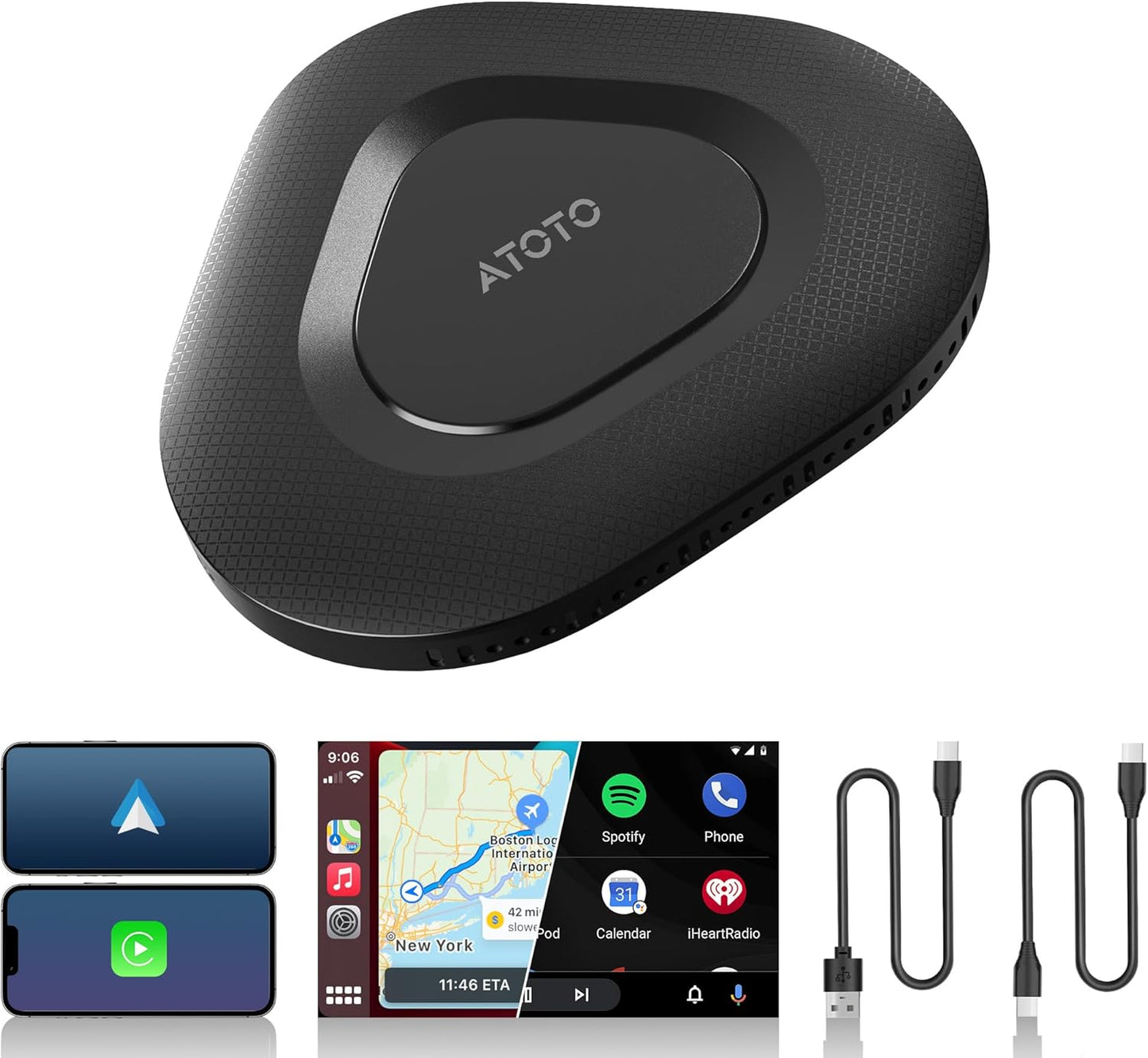 Wireless CarPlay Adapter: Upgraded 2-in-1 Solution