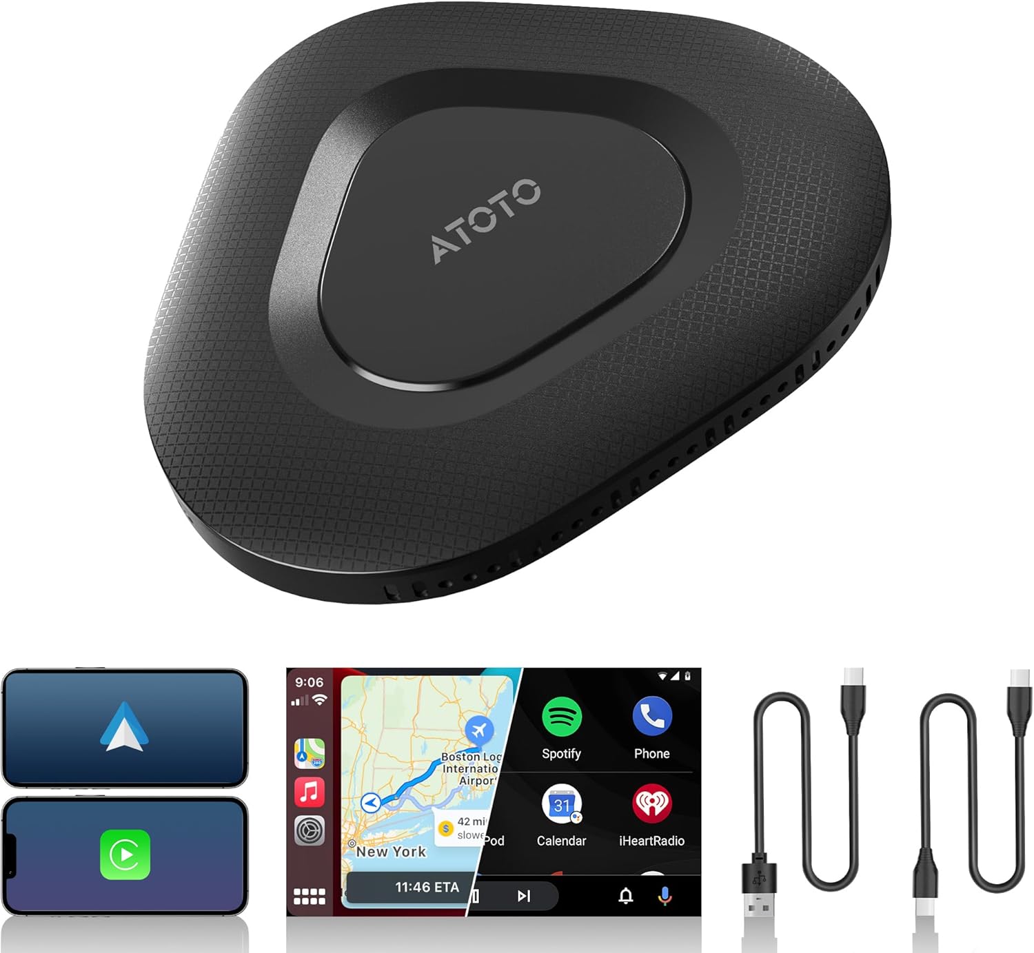 Wireless CarPlay Adapter: Upgraded 2-in-1 Solution