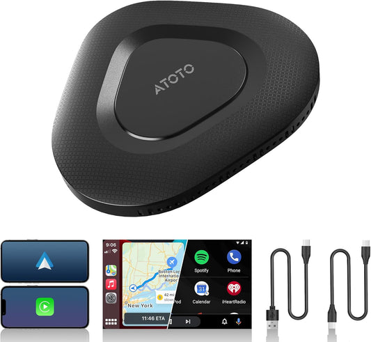 Wireless CarPlay Adapter: Upgraded 2-in-1 Solution