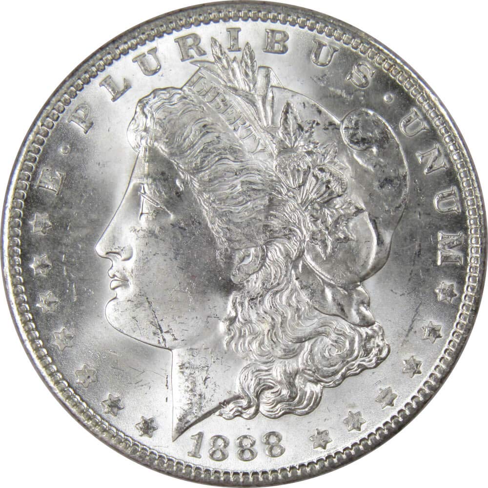 1888 Morgan Dollar BU Uncirculated Mint State 90% Silver Coin