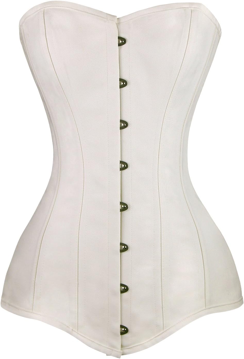 Charmian Women's 26 Steel Boned Cotton Long Torso Corset Shaper