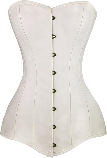 Charmian Women's 26 Steel Boned Cotton Long Torso Hourglass Corset