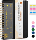 Lined Spiral Notebook Journal A5 Black - 160 Numbered Pages