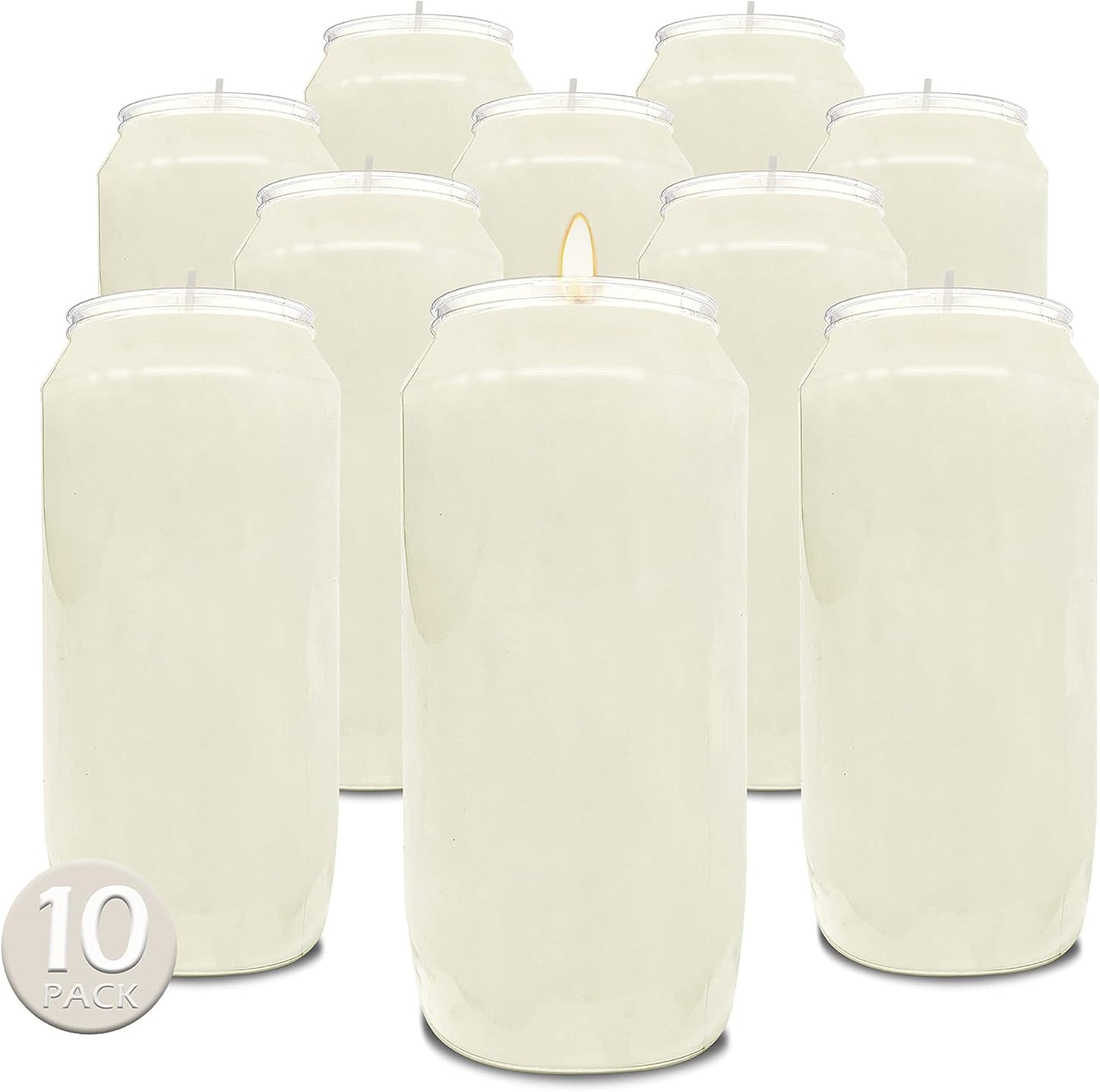 Hyoola 7 Day White Prayer Candles - Perfect for Any Occasion
