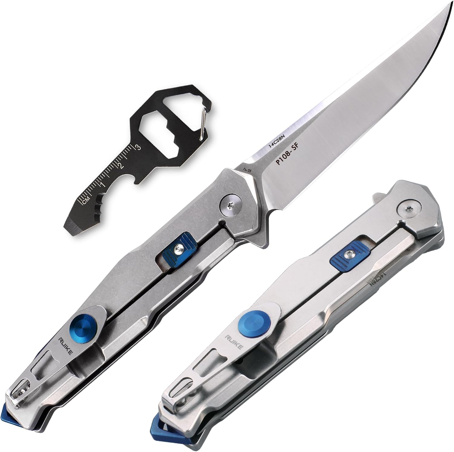 Tactical Folding Pocket Knife with 14C28N Stainless Steel Blade