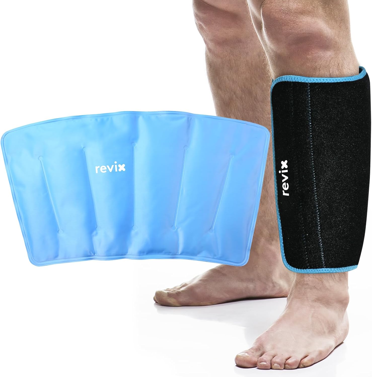 REVIX XL Shin Ice Pack for Calf and Elbow Discomfort Relief