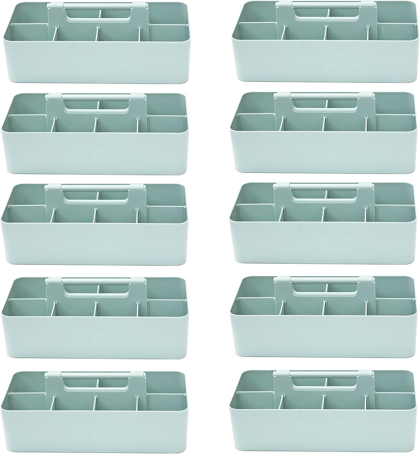 Large Portable Caddy with 8 Compartments for Organizing Supplies