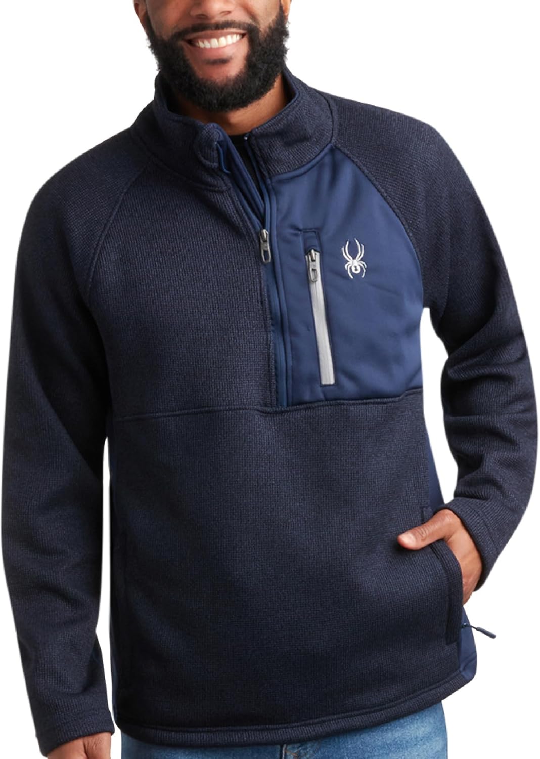 Spyder Mens Quarter Zip Pullover Sweater for All Seasons