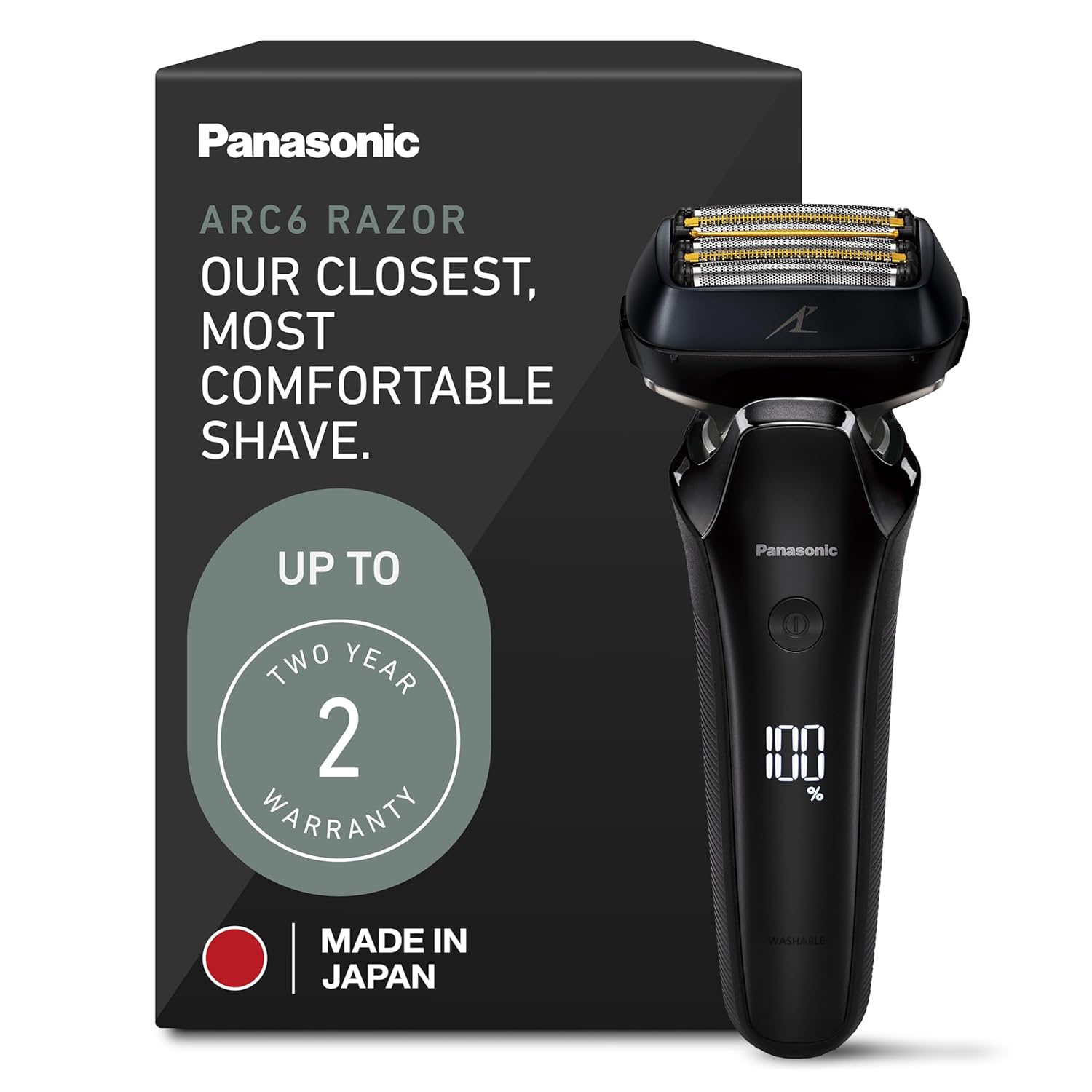Panasonic ARC6 Electric Razor for Men with 6 Blades and Trimmer