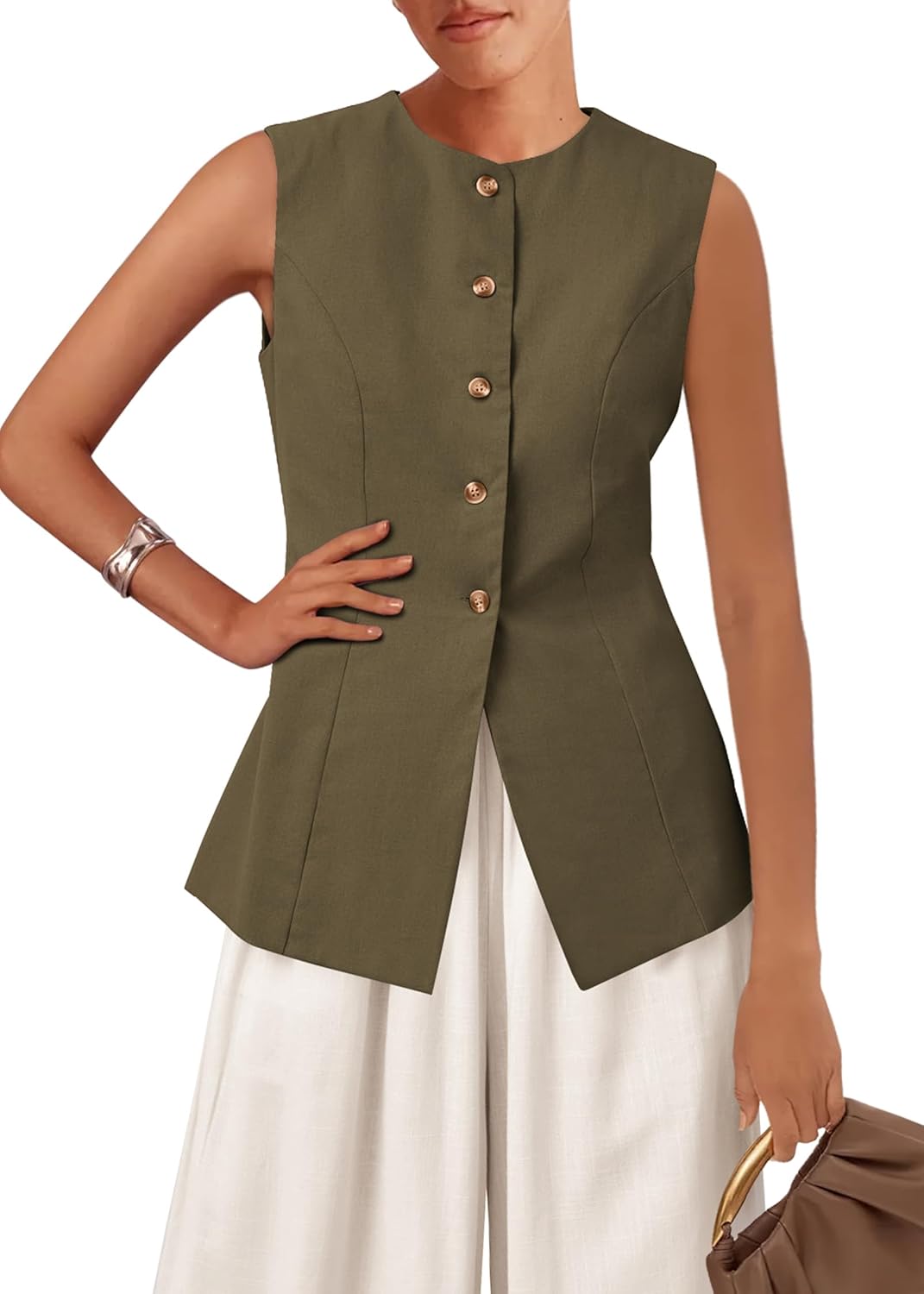 KIRUNDO Blazer Vest for Women: Trendy Summer Business Casual