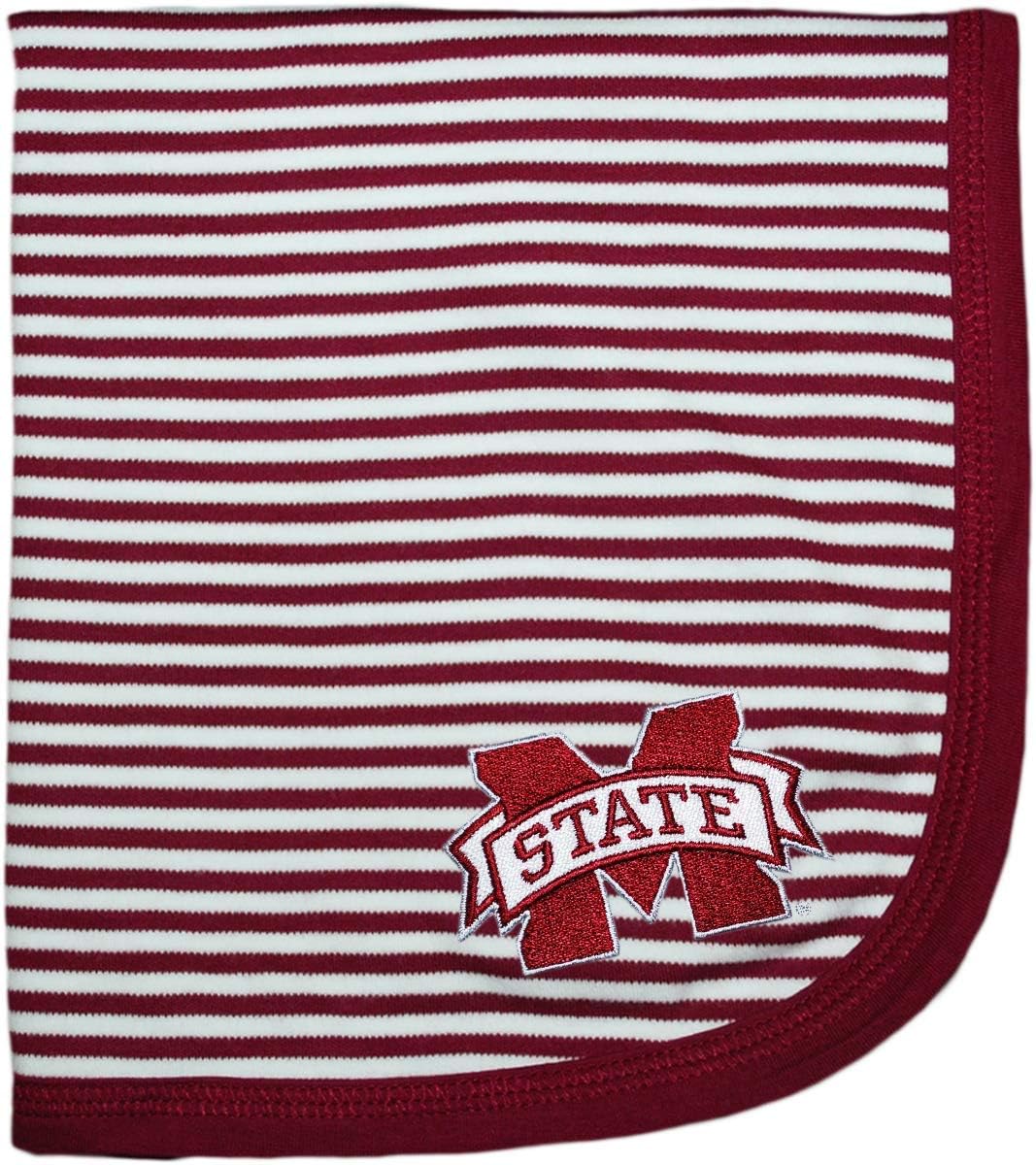 Creative Knitwear Mississippi State Striped Baby Blanket for Toddlers
