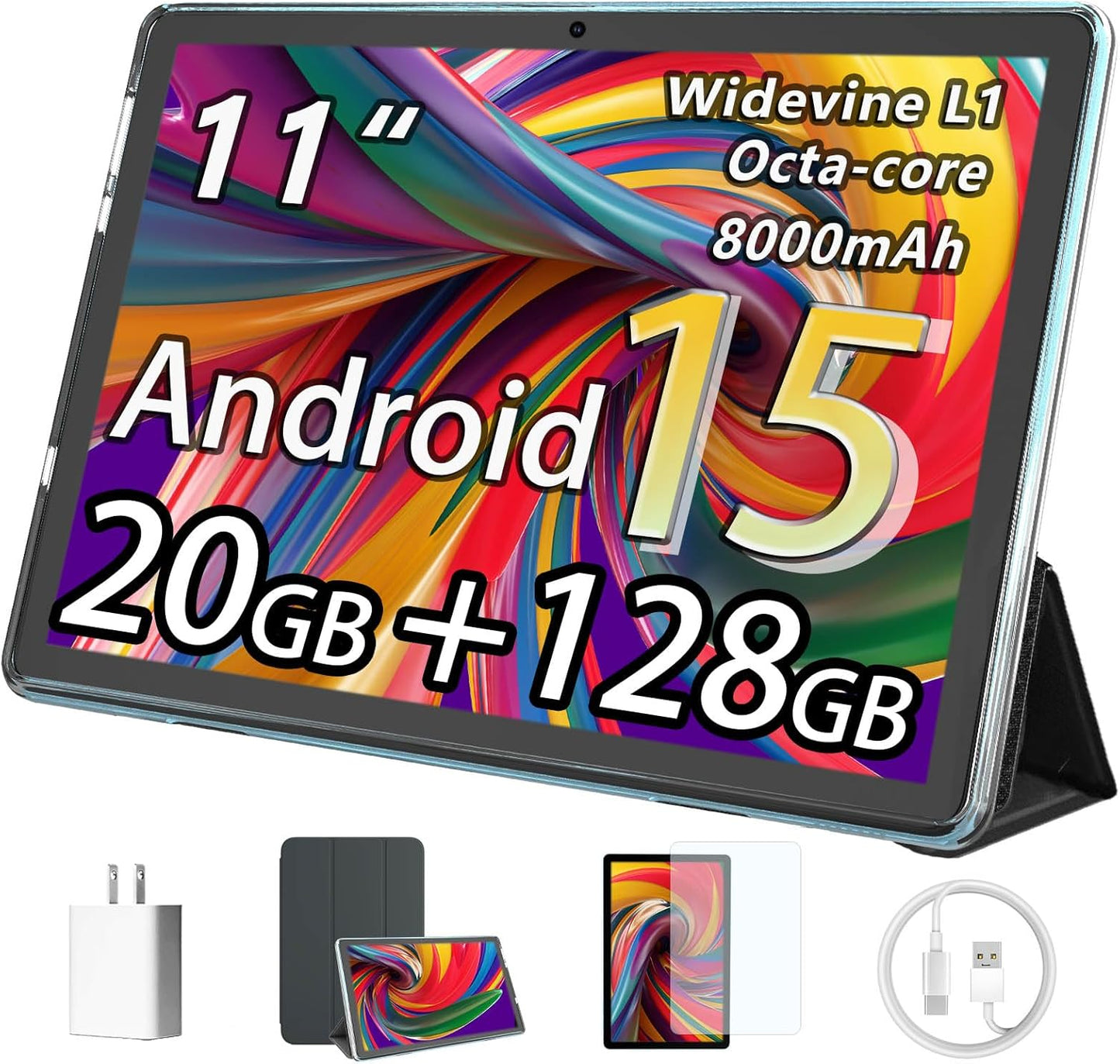 HUIHUANG 11 inch Tablet with 20GB RAM and 128GB Storage