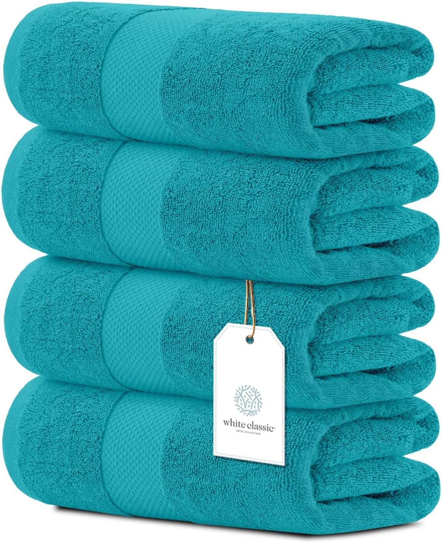 Luxury Bath Towels Set of 4 - Ultra Soft 700 GSM Cotton Towels