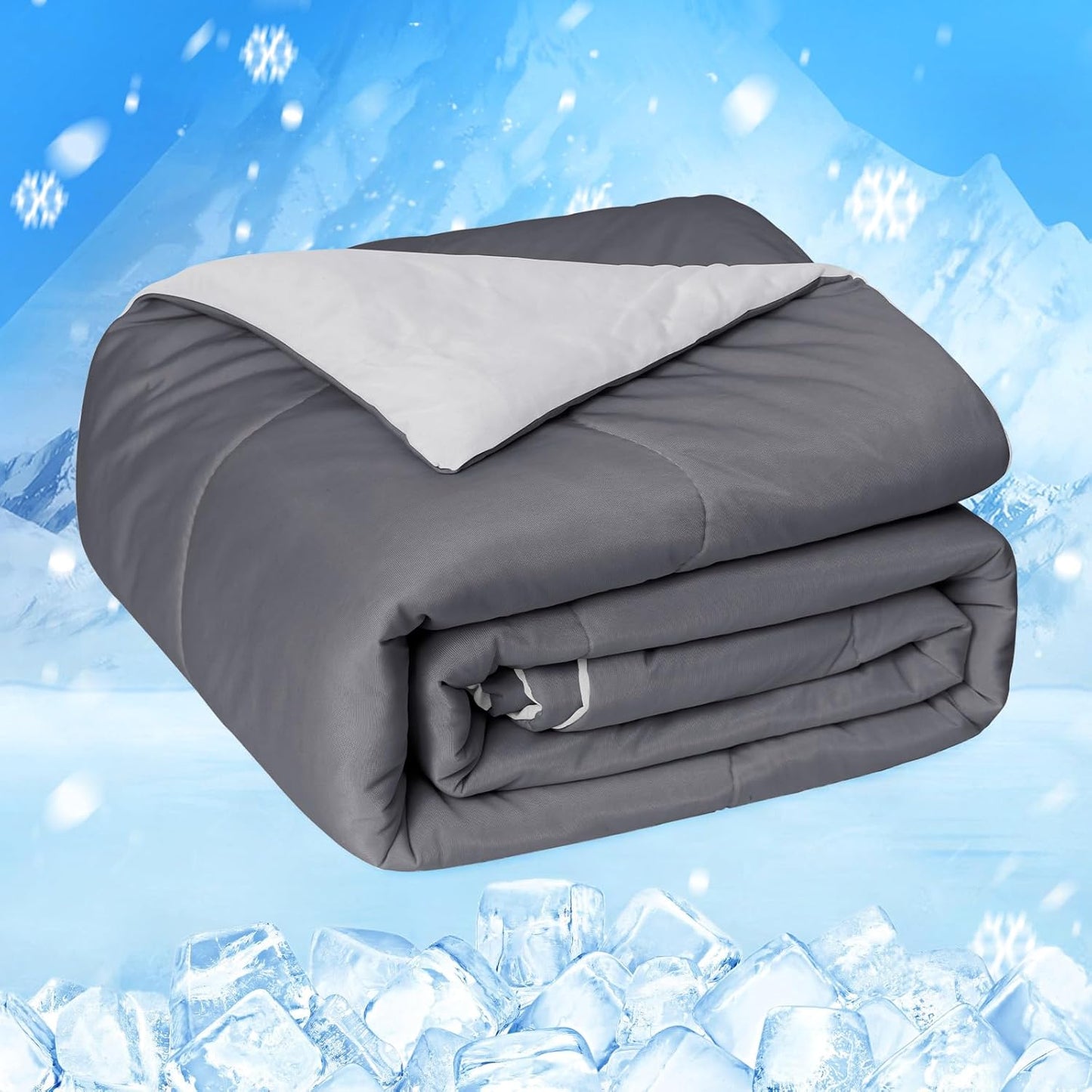 HOMFINE Cooling Comforter Twin Size for Hot Sleepers and Night Sweats