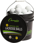 Champion Sports Lacrosse Balls Bucket - 36 Count Yellow