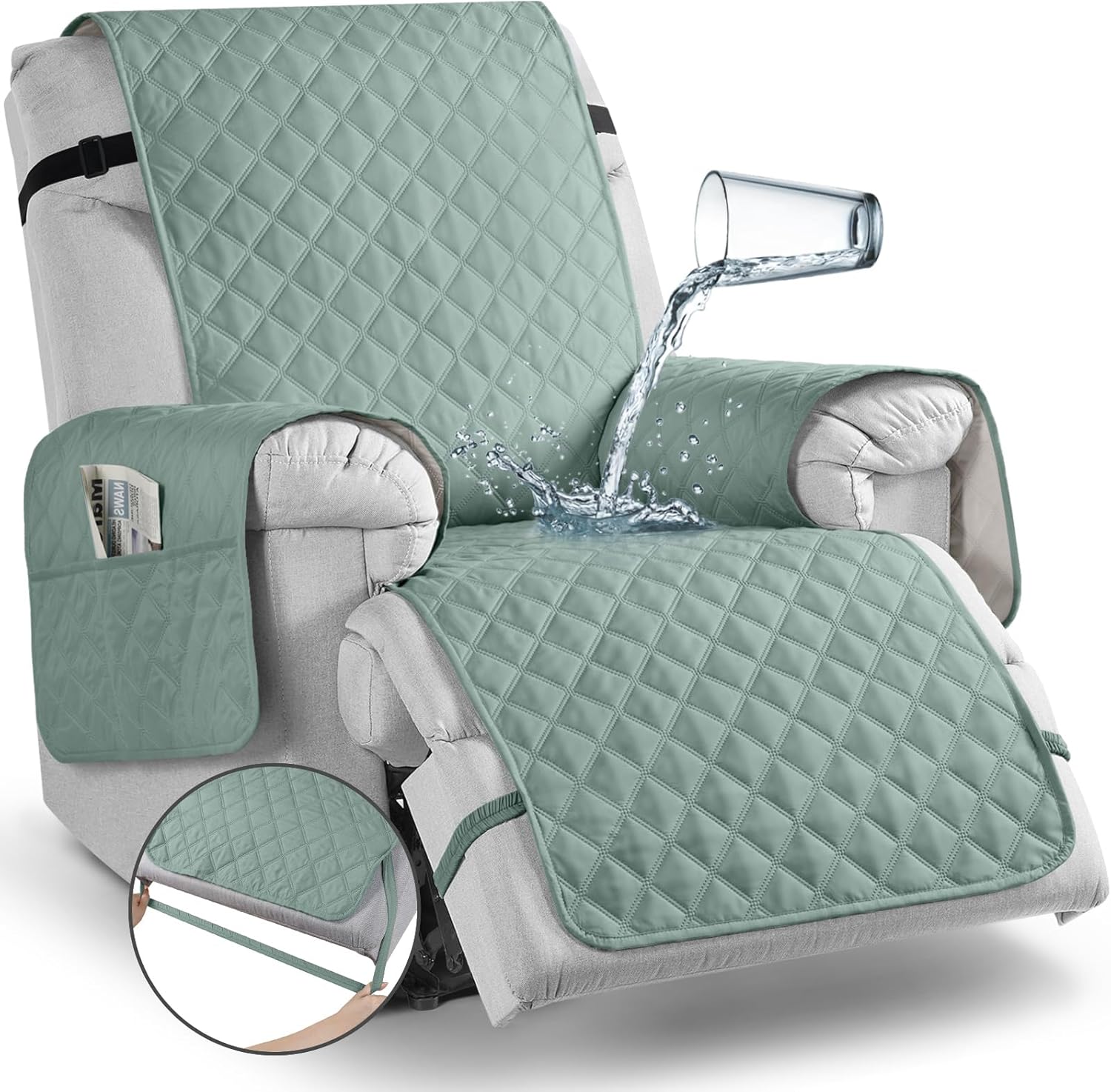 TAOCOCO Non-Slip Recliner Chair Cover for Small Recliner
