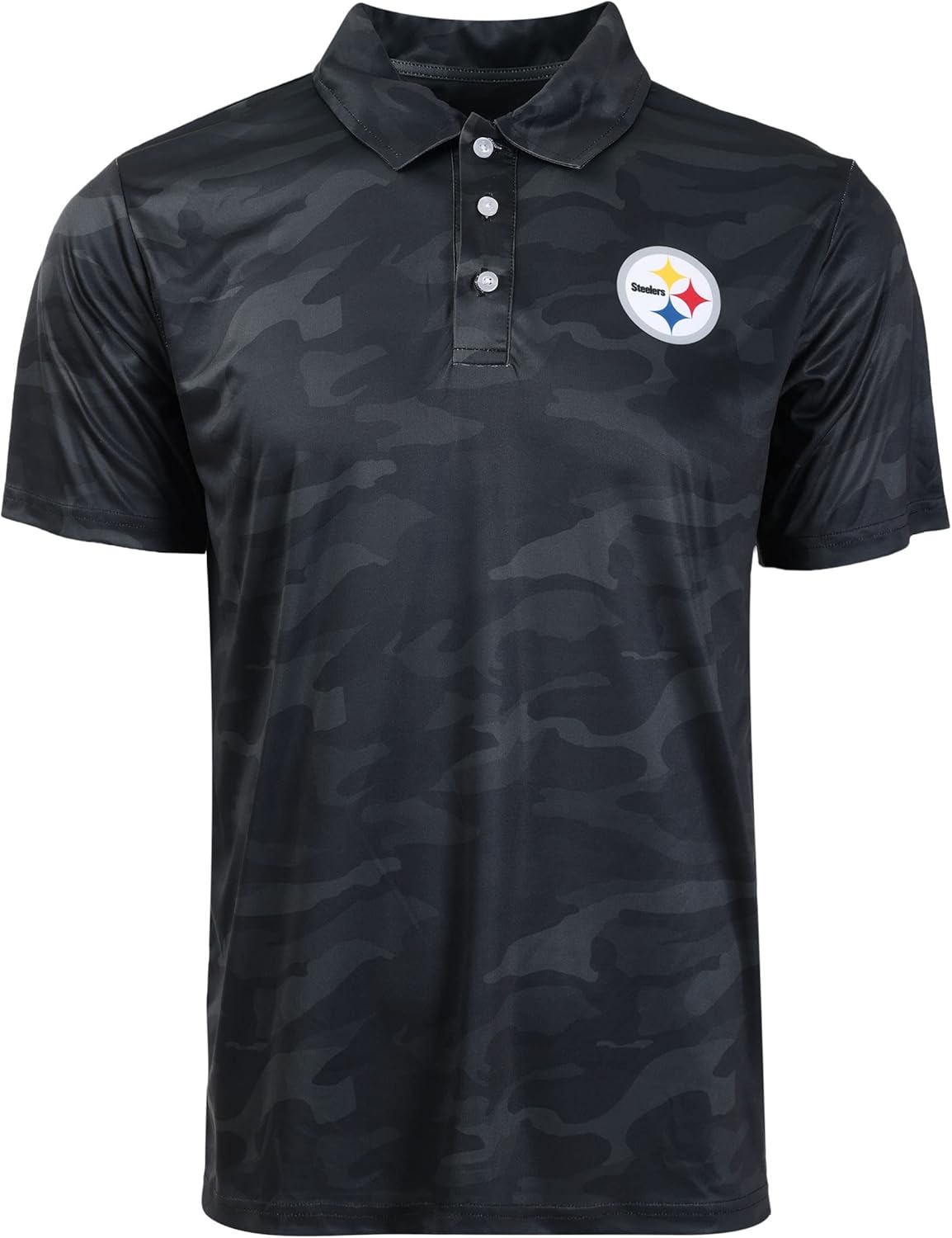 FOCO Men's NFL Team Logo Camo Color Polo Short Sleeve Shirt