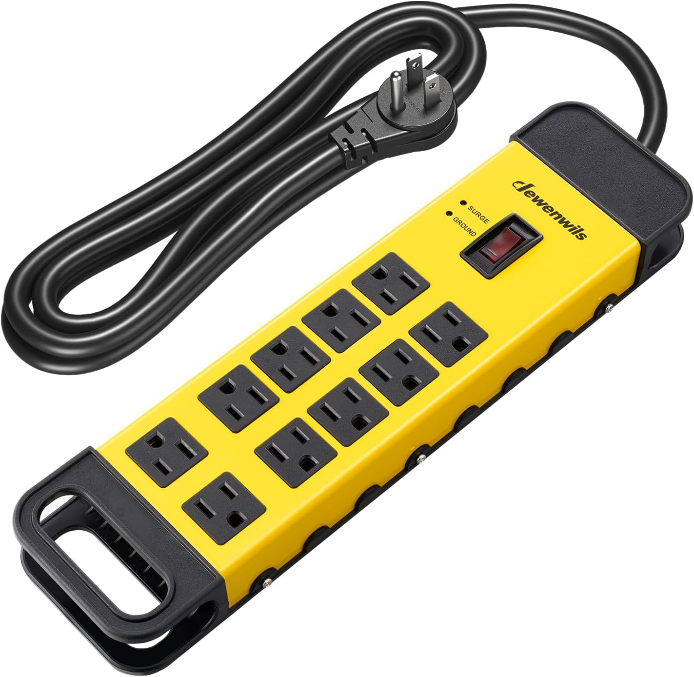 Durable 10-Outlet Heavy Duty Power Strip by DEWENWILS