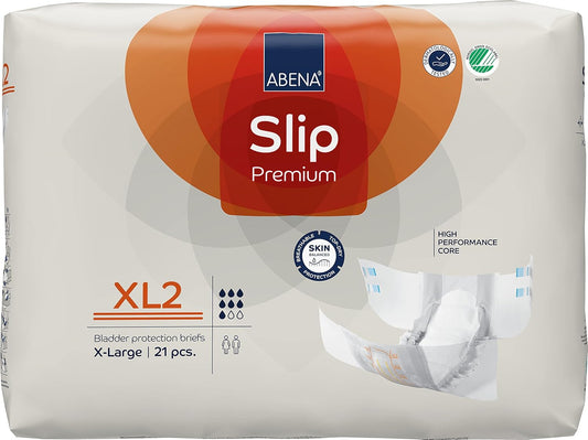 Abena Slip Premium Incontinence Briefs, Level 2 XL - 21 Pack