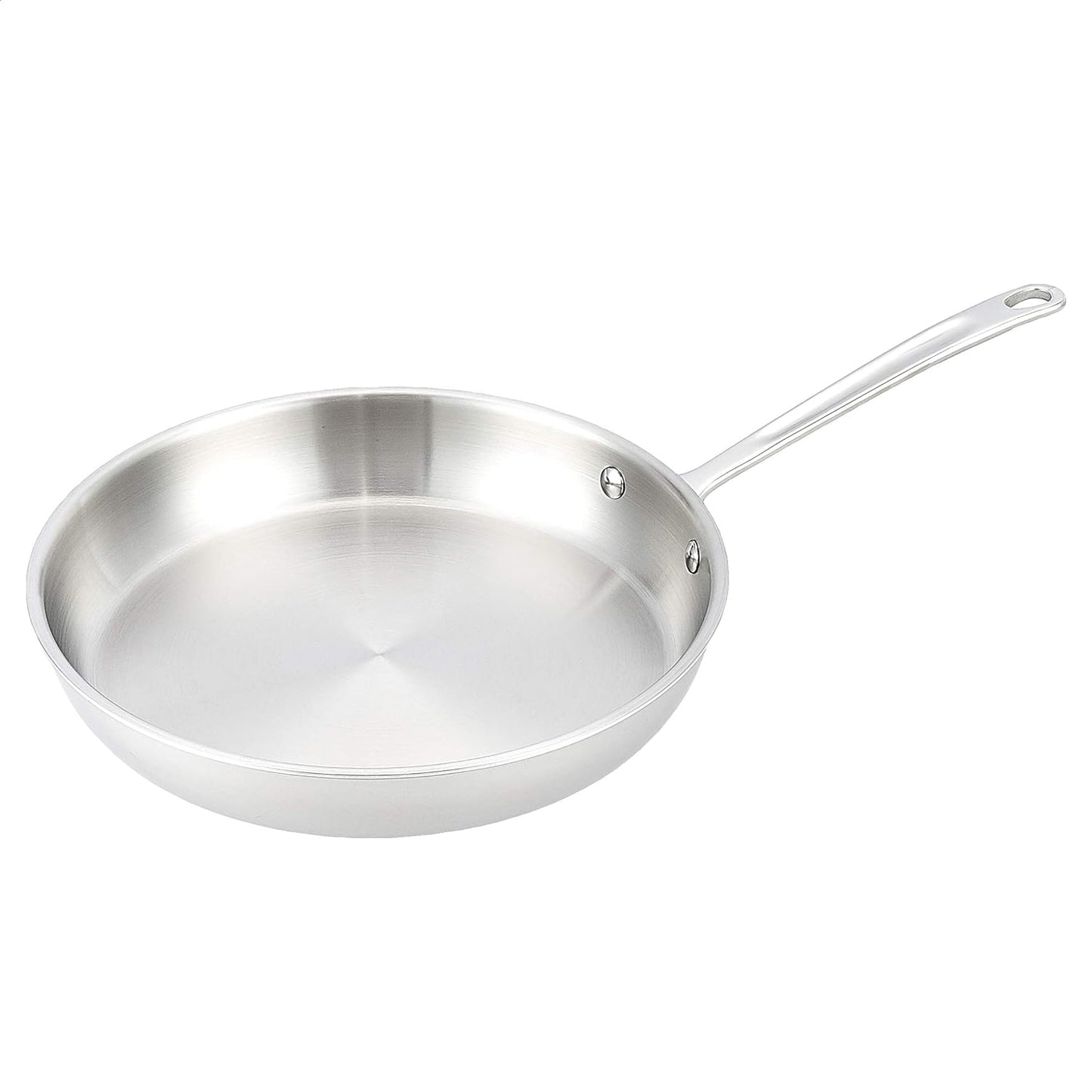 Basics Tri-Ply Stainless Steel Fry Pan, 12 in Silver