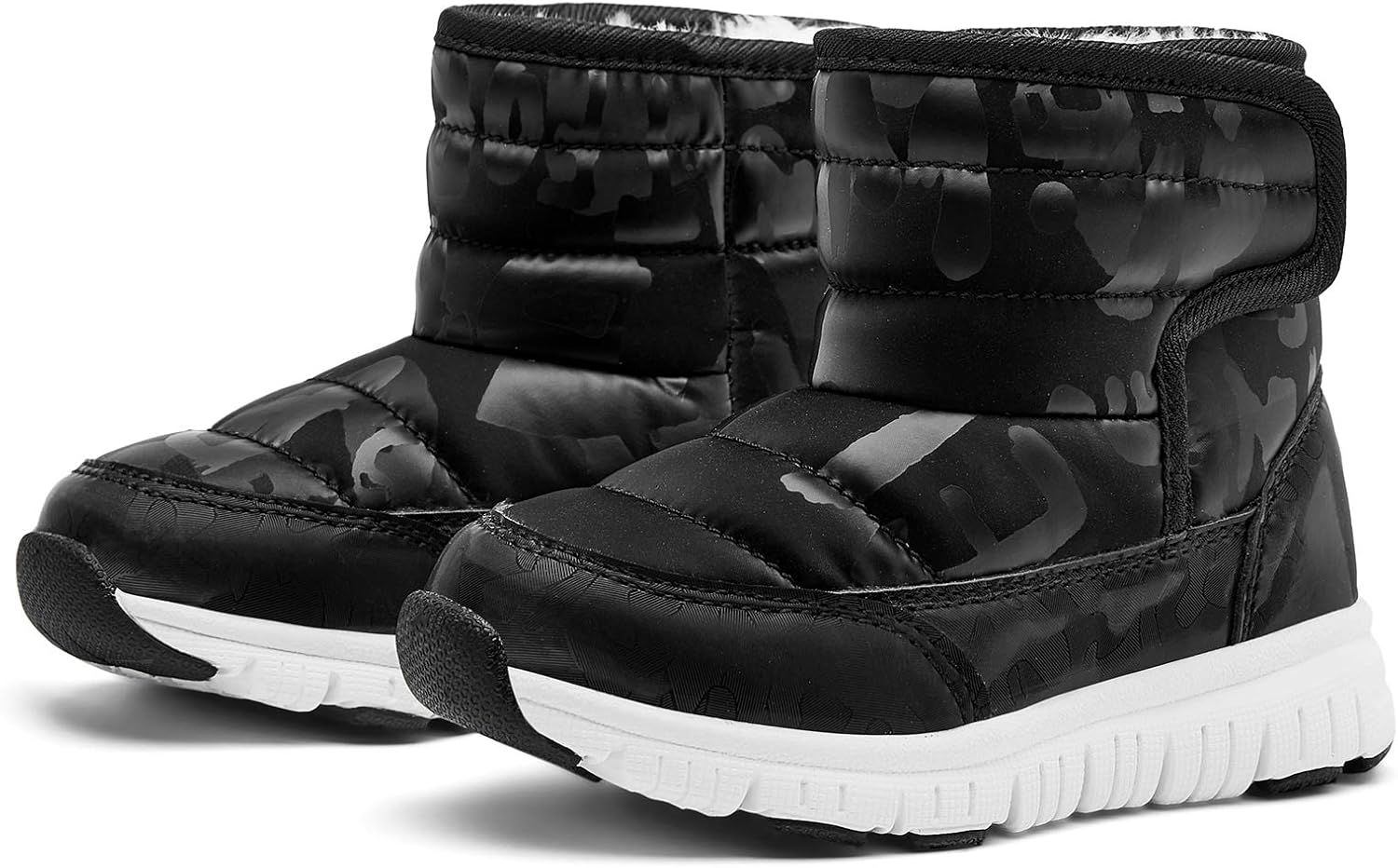 HOBIBEAR Boys Girls Toddler Snow Boots Waterproof Slip Resistant
