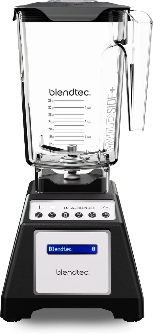 Blendtec Total Classic Blender - Powerful & Versatile - 6 Cycles - 10-Speed - 90 oz Jar - Black