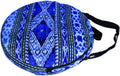 Terre Bag for Shaman Drum in Ikat - Handmade Cotton Blue
