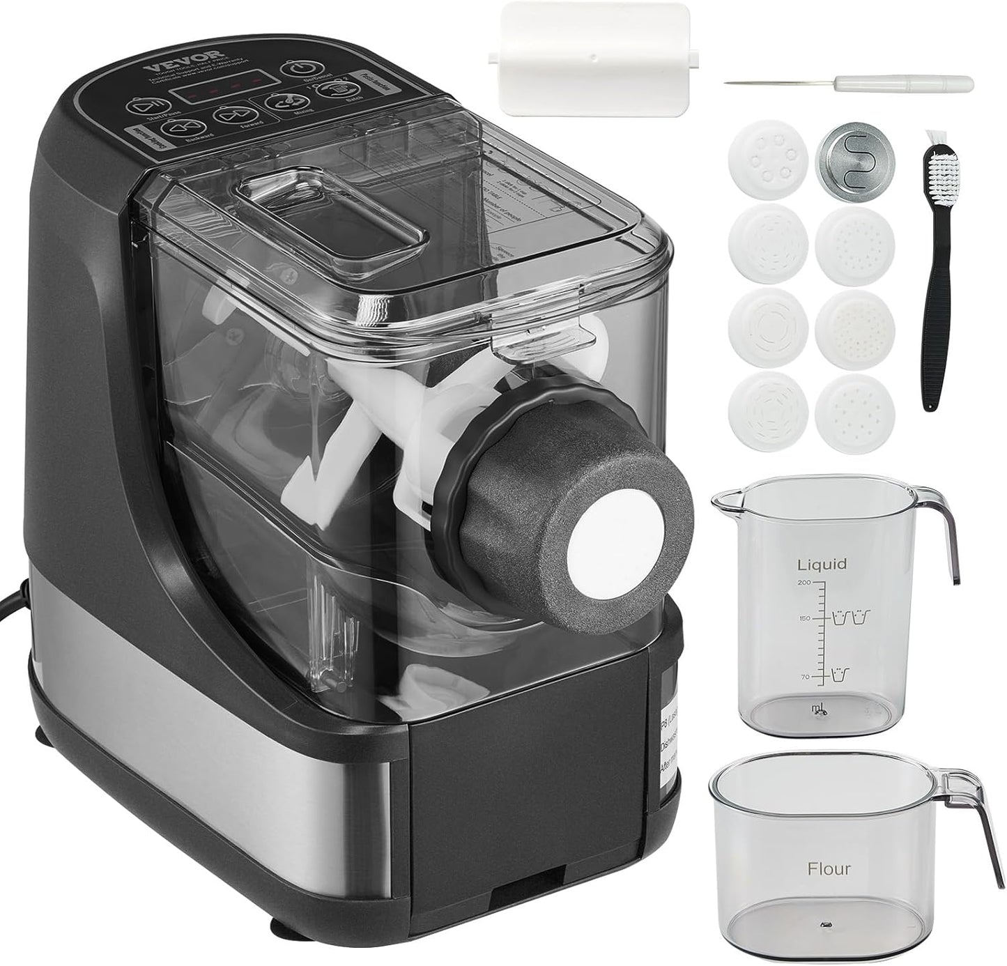 VEVOR Electric Pasta Maker: Effortlessly Create 8 Pasta Shapes