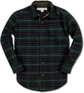 Hope & Henry Boys Long Sleeve Brushed Cotton Flannel Button Down Shirt