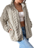 Dokotoo Winter Fleece Jacket for Women - Cozy Oversized Zip-Up