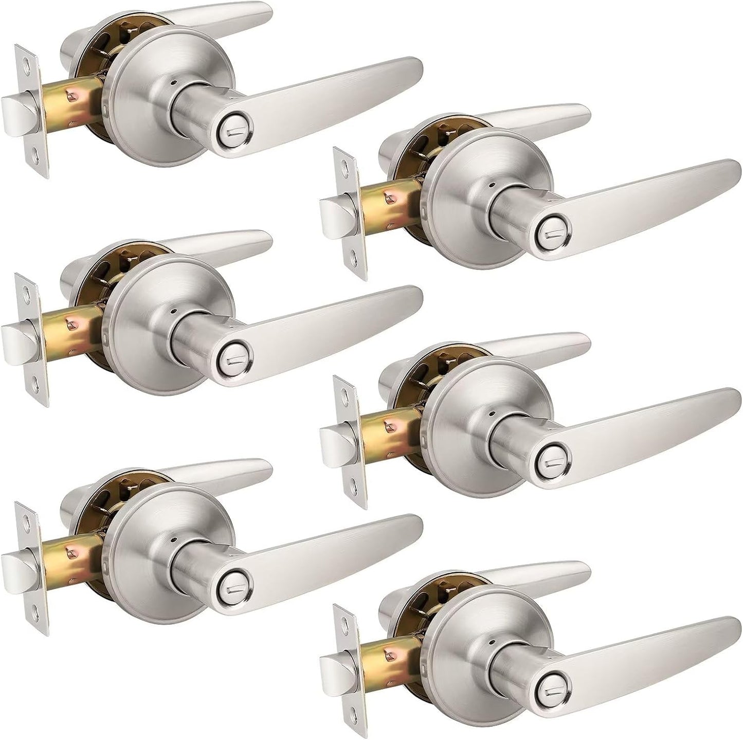 Probrico Privacy Door Lever Set for Bedroom and Bathroom Use