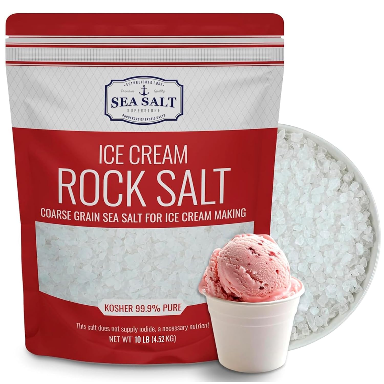 Rock Salt for Ice Cream Making, Perfect for Smooth Treats