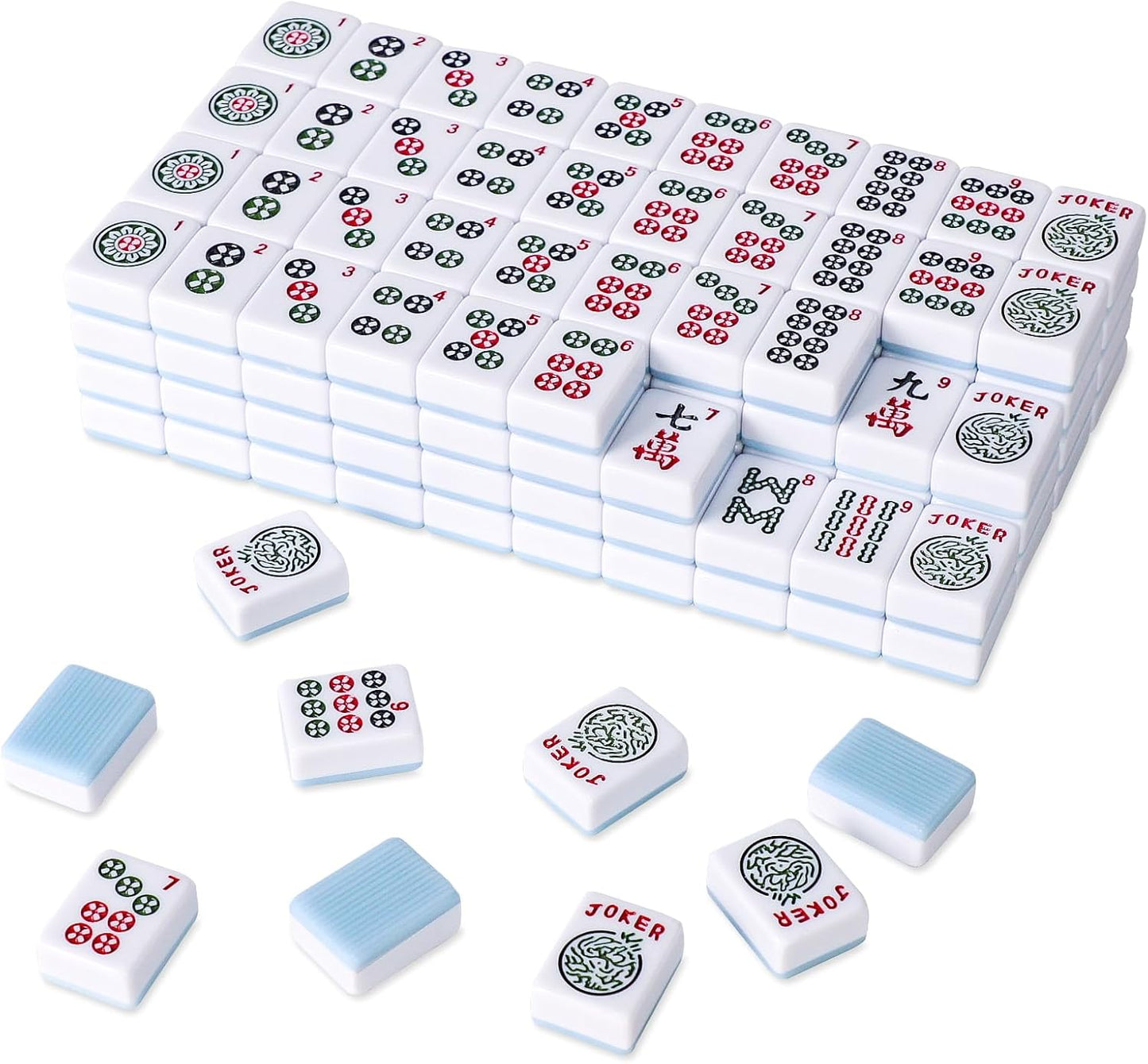 American Mahjong Tile Set with 166 Blue Back Tiles for Fun