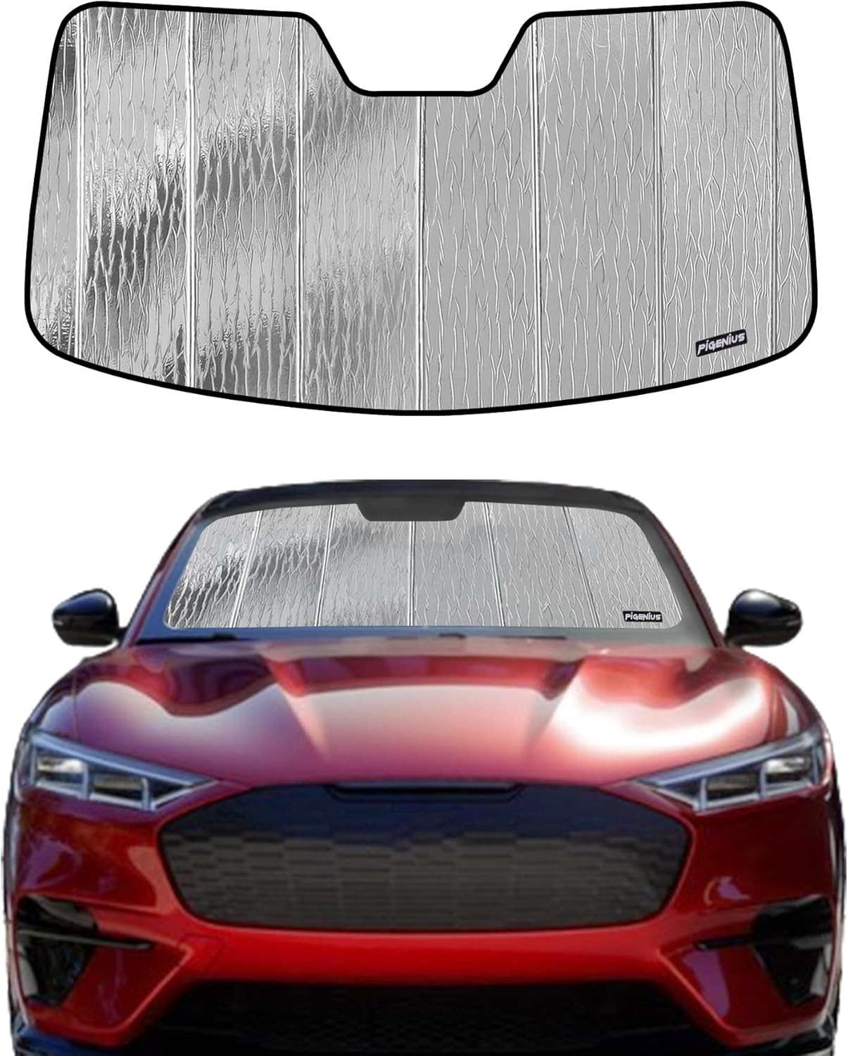 Windshield Sun Shade for Ford Mustang 2015-2023 - Beat the Heat
