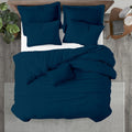 California King Duvet Cover Set Green Teal - 100% Egyptian Cotton