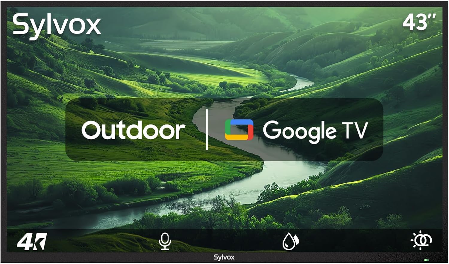 SYLVOX 43 Inch Outdoor Smart Television for All Weather