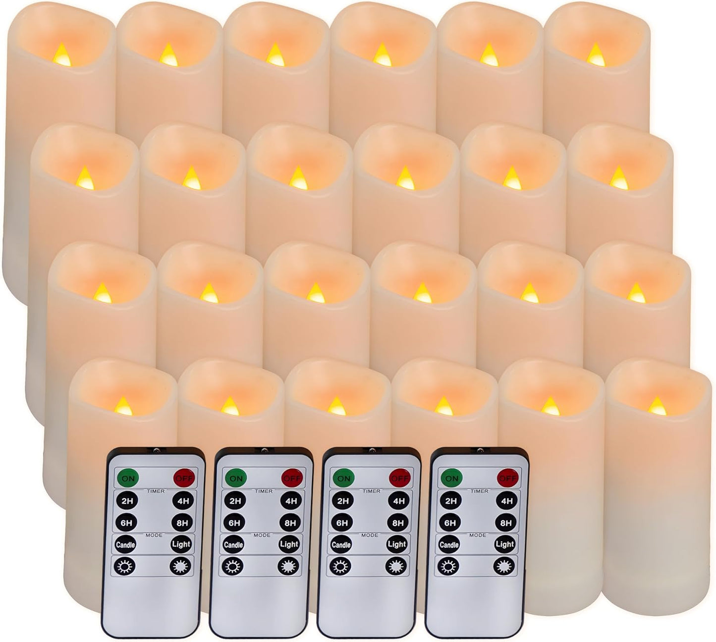 Flameless LED Candles by Aignis for Cozy Home and Wedding Decor