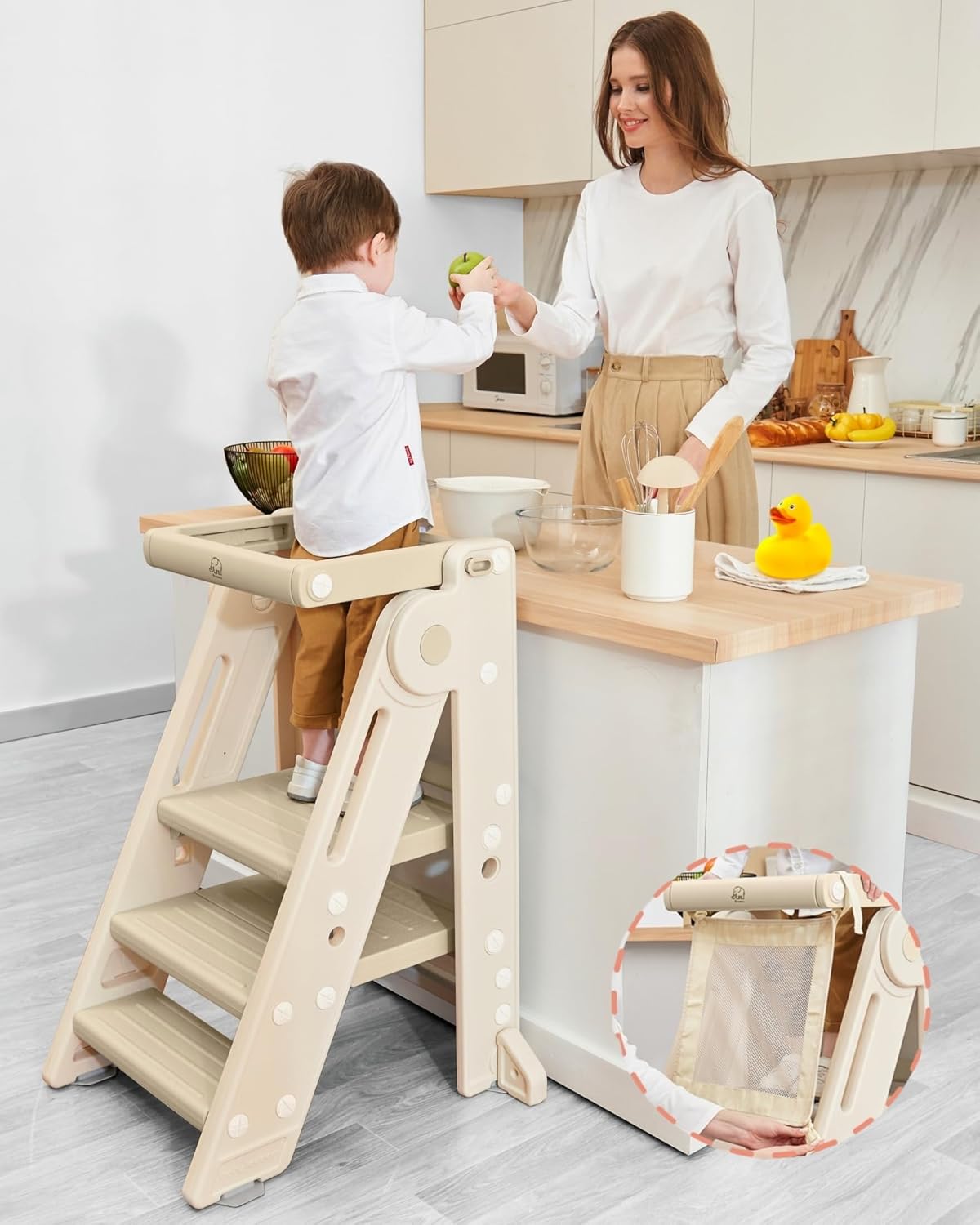 Forbena Collapsible Montessori Learning Tower for Toddlers